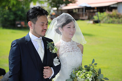 薬手名家のおかげで…憧れのガーデンウェディング